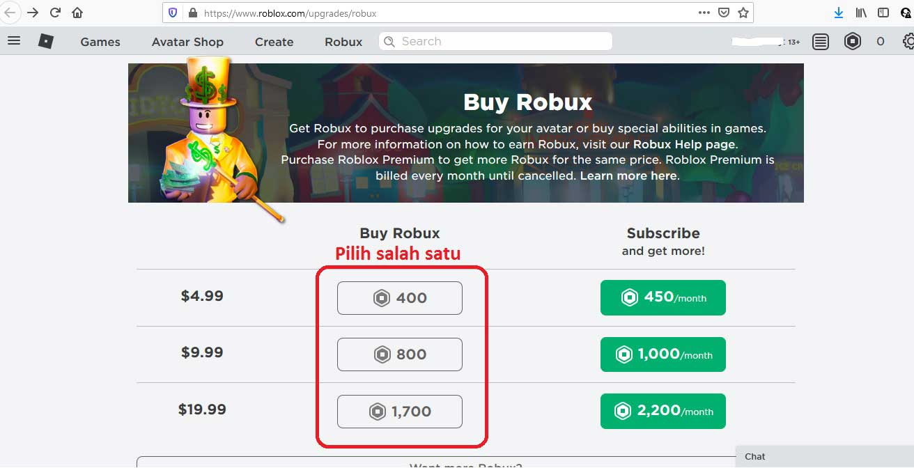 Cara Redeem Roblox Gift Card Dan Beli Robux Kotakey Blog - harga robux 2020